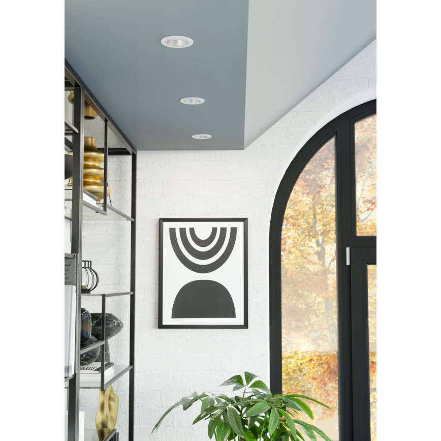 Eglo - Faretto LED dimmerabile da incasso per bagno LED/4,8W/230V 2700/4000/6500K IP44 bianco/oro