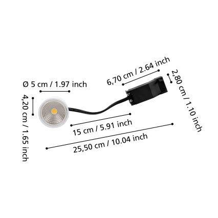 Eglo - Modulo LED dimmerabile LED/6,4W/230V 4000K