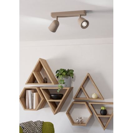 Eglo - Faretto 2xGU10/10W/230V beige