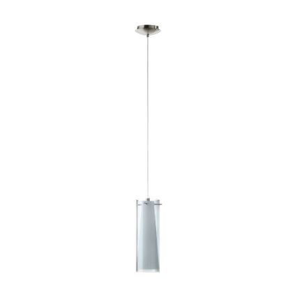 EGLO 90304 - Lampadario a sospensione PINTO NERO 1 x E27/60W fumé