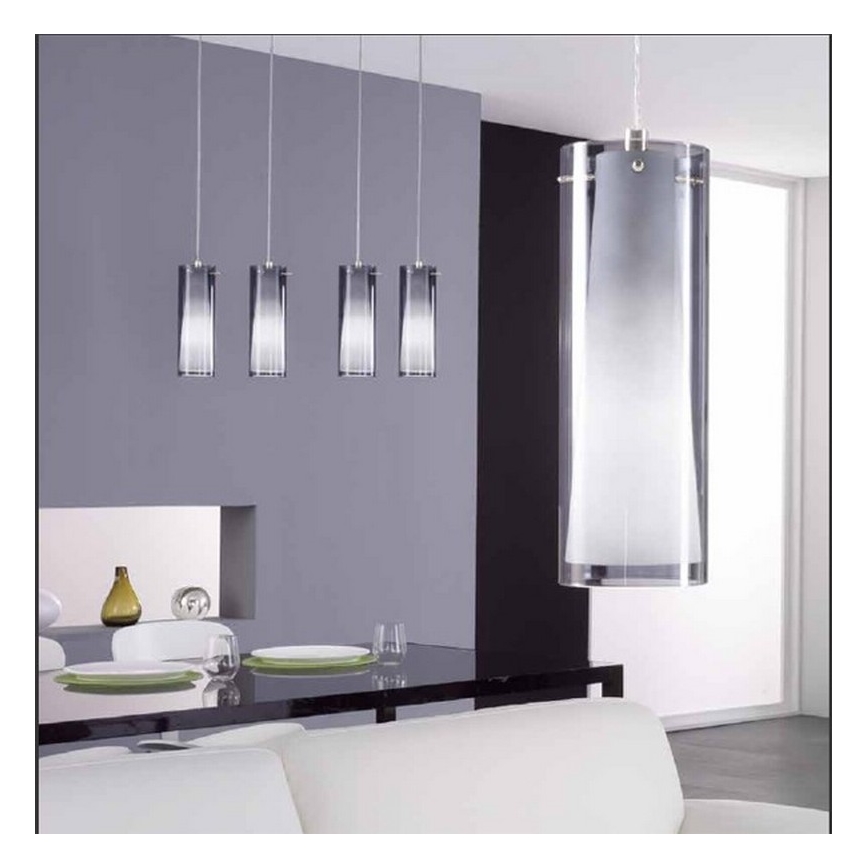 EGLO - Lampadario a sospensione 1 x E27/60W fumé