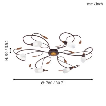 EGLO - Lampadario fisso 6xG9/40W