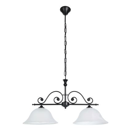 Eglo - Lampadario a sospensione con catena 2xE27/60W/230V