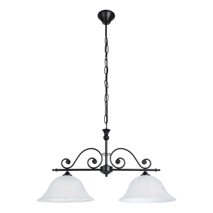 Eglo - Lampadario a sospensione con catena 2xE27/60W/230V