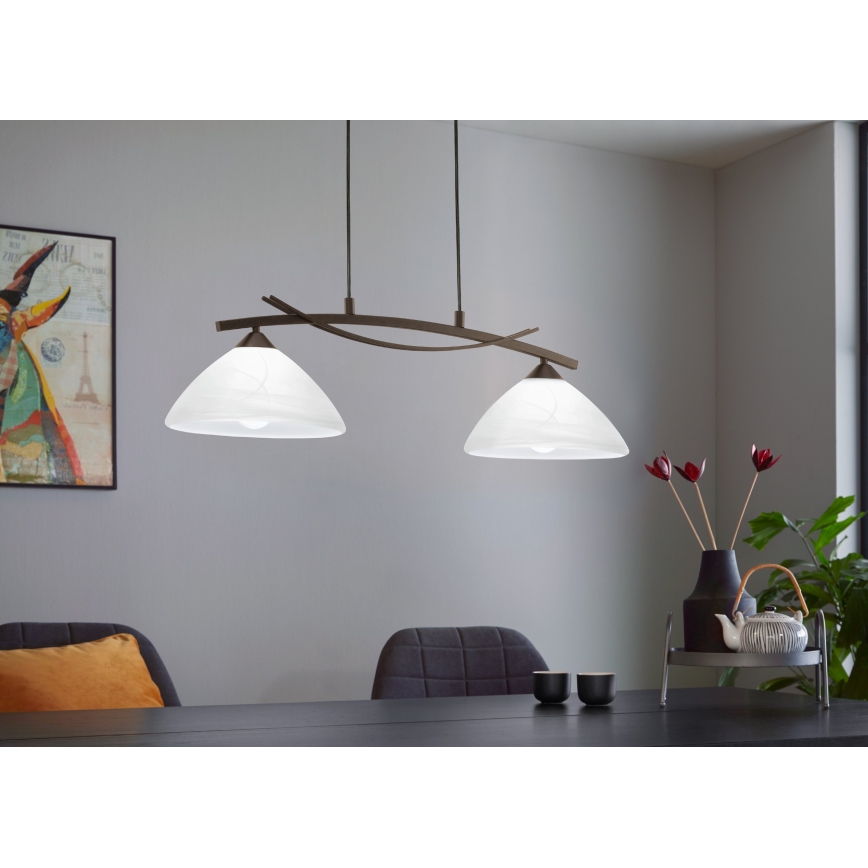 EGLO - Lampadario 2xE27/60W/230V
