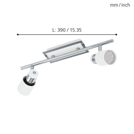 Eglo - Faretto LED 2xGU10-LED/5W/230V