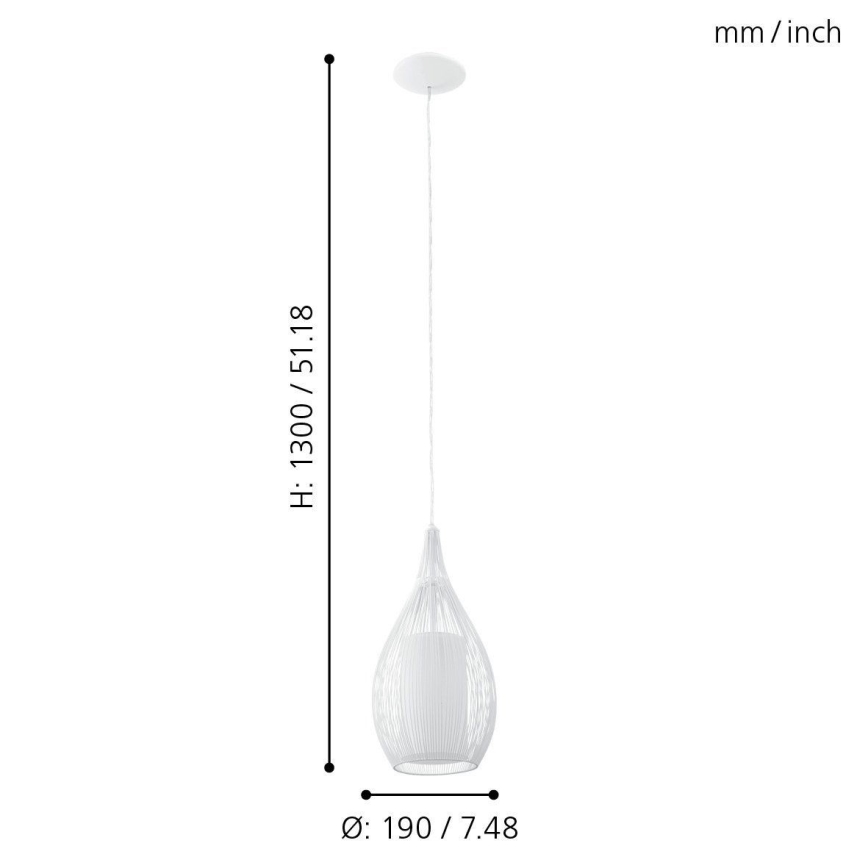 Eglo - Lampadario 1xE27/60W/230V