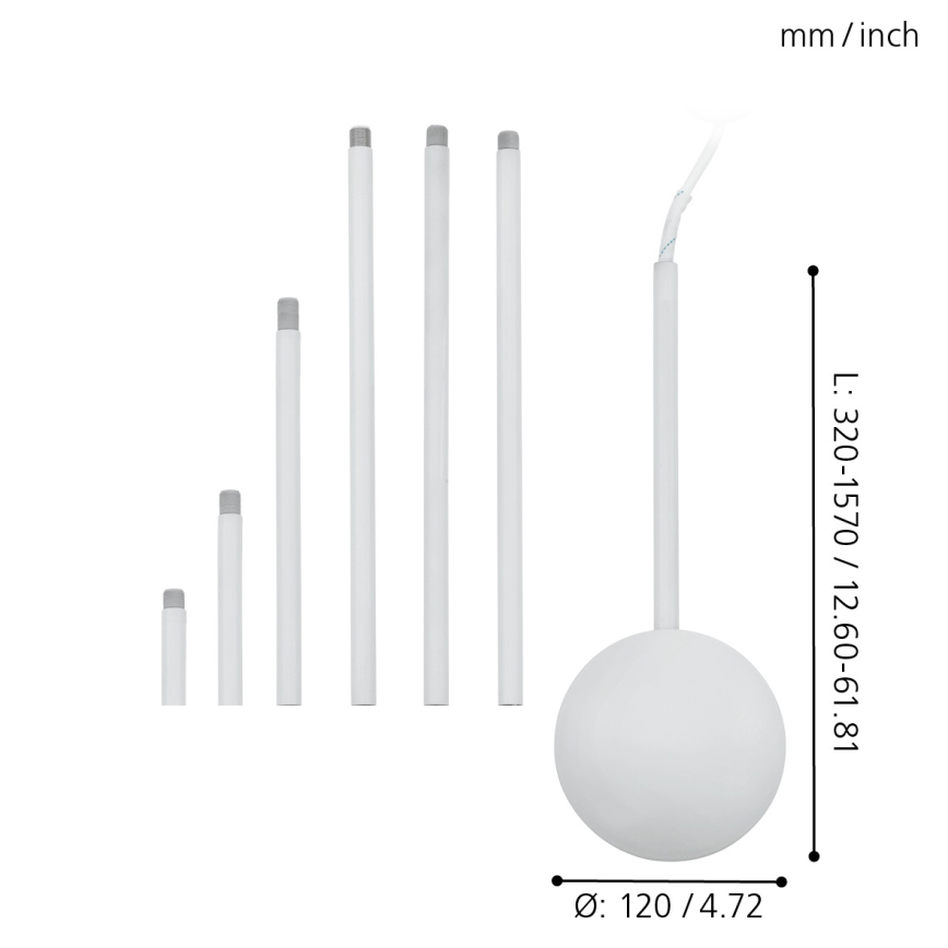 Eglo - Copertura per cavo  bianco