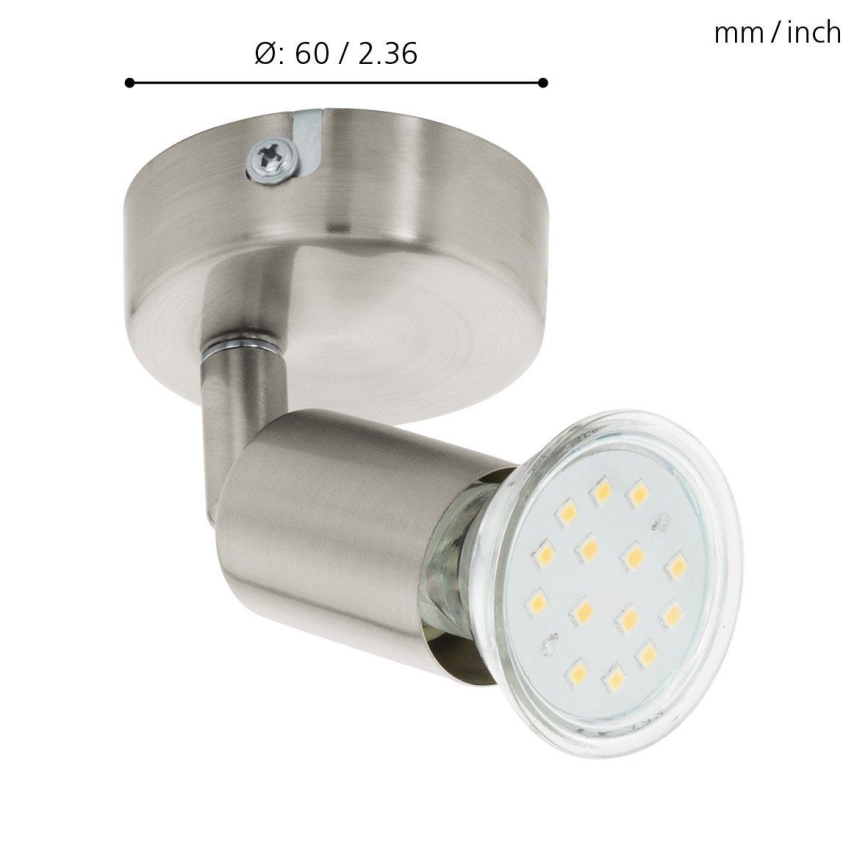 Eglo - Luce Spot da parete a LED LED 1xGU10/2,8W/230V