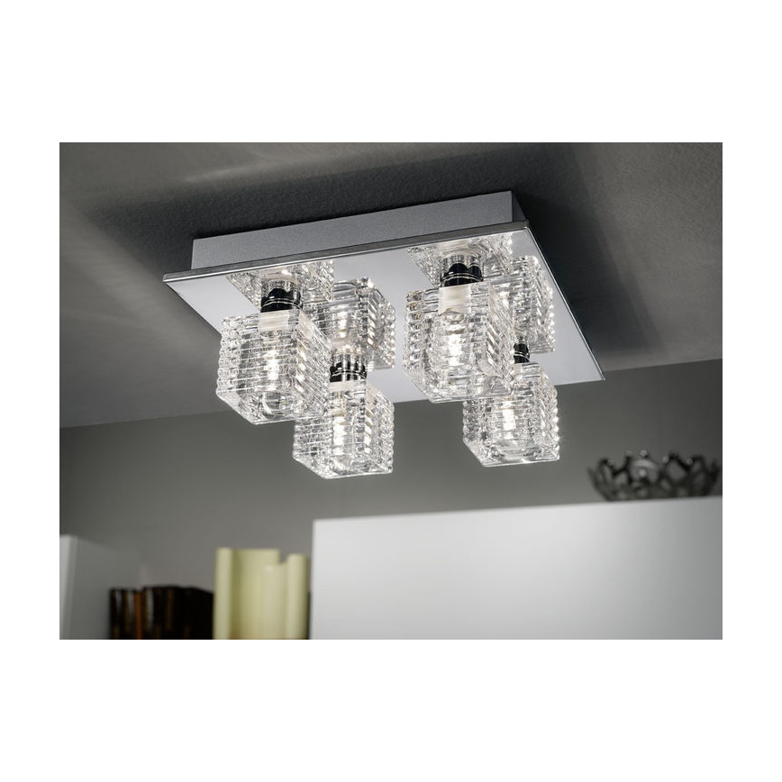 Eglo 92656 - Plafoniera QUARTO 1 4xG9/33W/230V