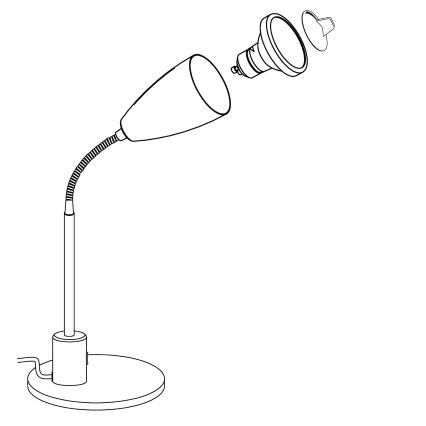 Eglo - Lampada LED da tavolo 1xGU10/3W/230V