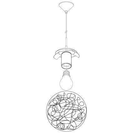 Eglo - Lampadario 1xE27/60W/230V