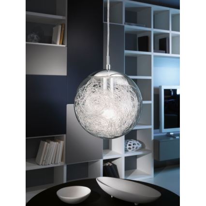 Eglo 93073 - Lampadario LUBERIO 1xE27/60W/230V Ø 25 cm