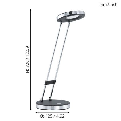 Eglo - Lampada LED da tavolo GEXO LED/3W/230V
