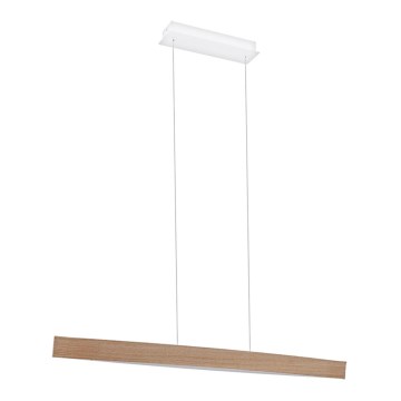 Eglo 93342 - lampada a sospensione LED FORNES LED/24W/230V rovere