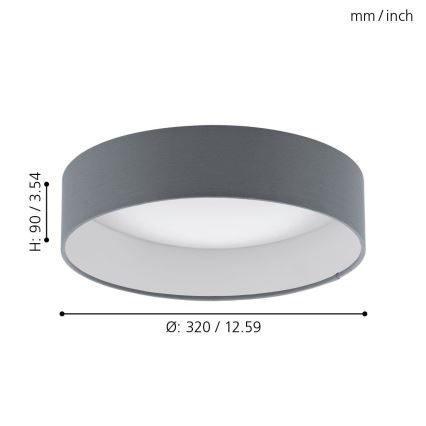 Eglo - Plafoniera LED/12W/230V