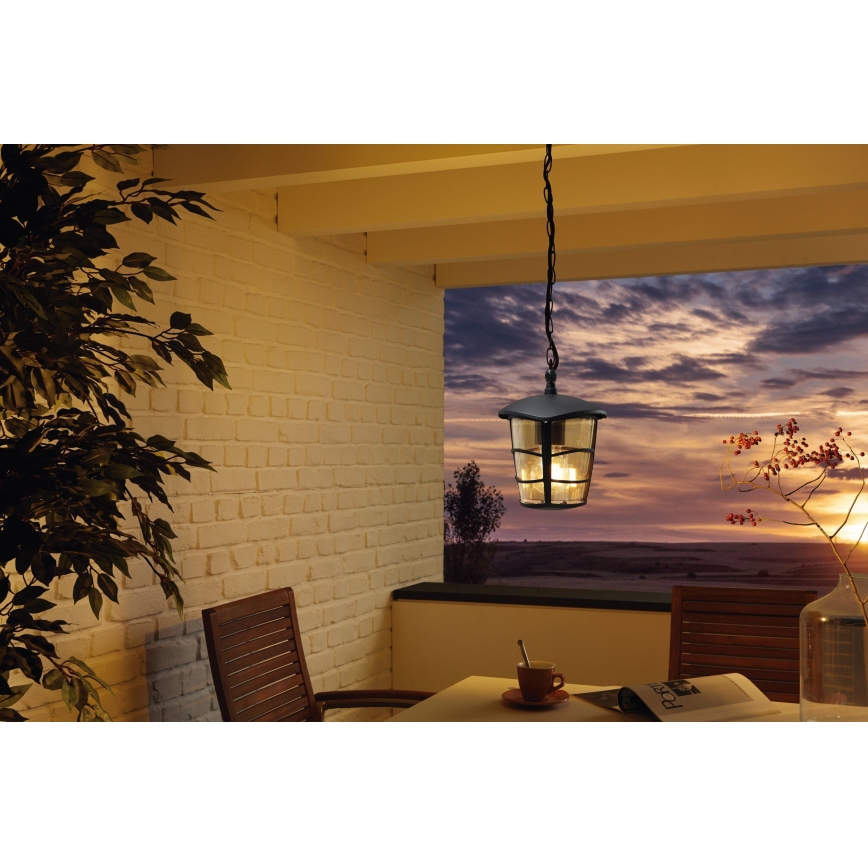 Eglo 93406 - Lampadario LED da esterno ALORIA 1xE27/8,5W/230V IP44