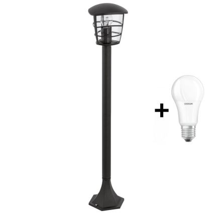 Eglo - Lampada LED da esterno 1xE27/8,5W/230V IP44 nera