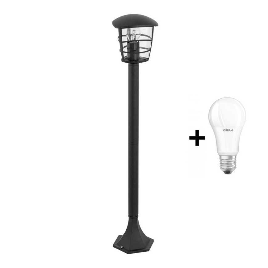 Eglo - Lampada LED da esterno 1xE27/8,5W/230V IP44 nera