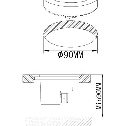 Eglo - Luce LED da esterno 1xLED/2,5W/230V