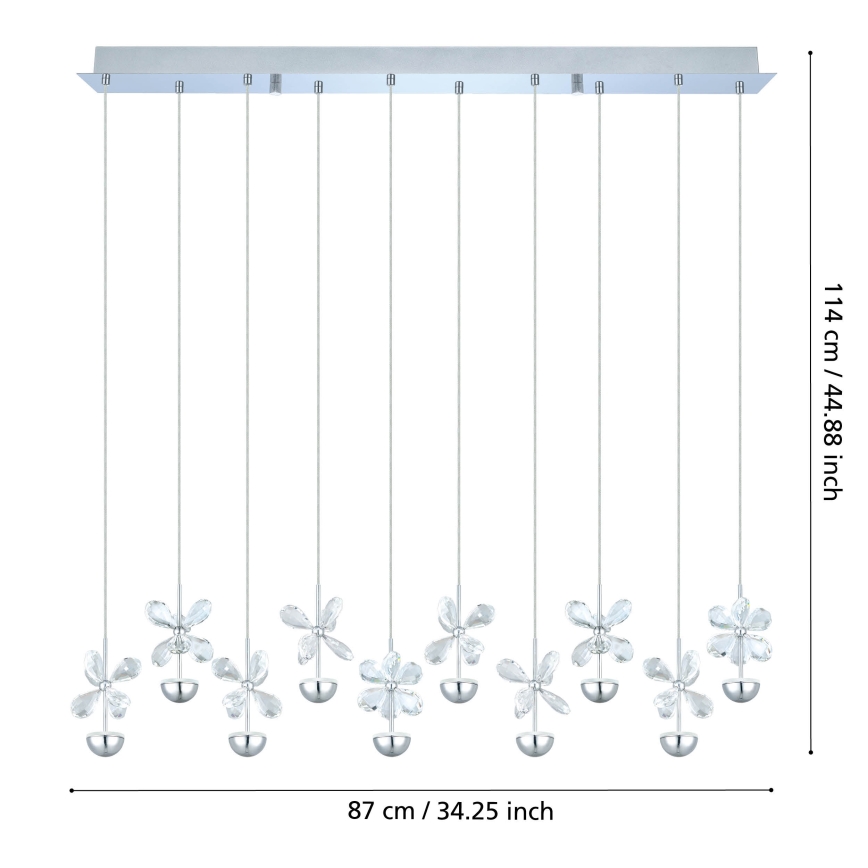 Eglo - Lampada a sospensione LED con cavo LED/25W/230V