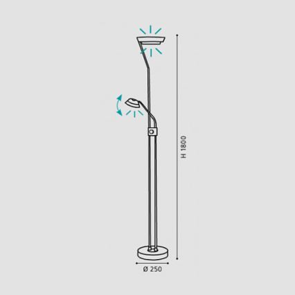 Eglo - Lampada LED dimmerabile LED/17,28W + LED/2,88W