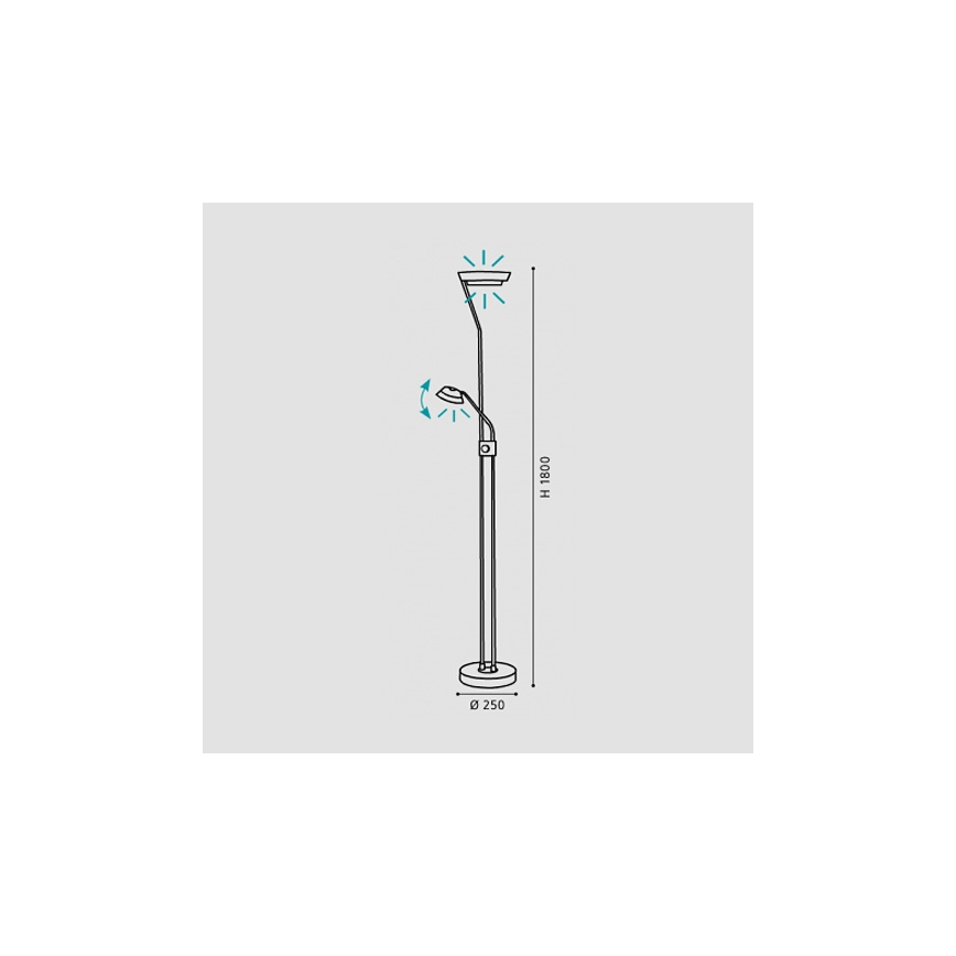 Eglo - Lampada LED dimmerabile LED/17,28W + LED/2,88W
