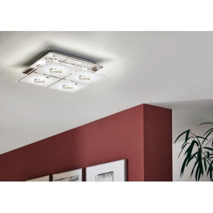 Eglo 93783 - Plafoniera LED RONCATO 4xGU10/3W/230V