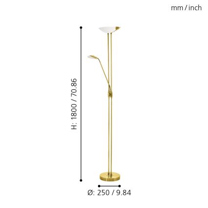 Eglo - Lampada LED dimmerabile LED/20W + LED/2,5W