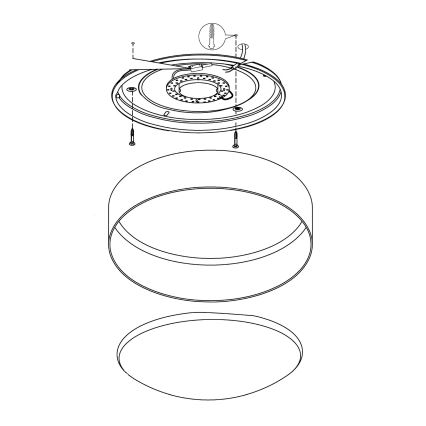 Eglo - Plafoniera LED/12W/230V