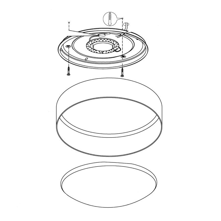 Eglo - Plafoniera LED/12W/230V