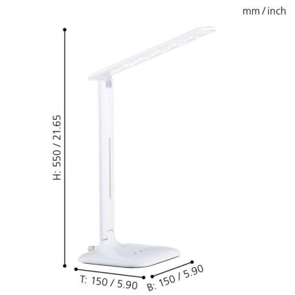 Eglo - Lampada da tavolo LED/2.9W/230V