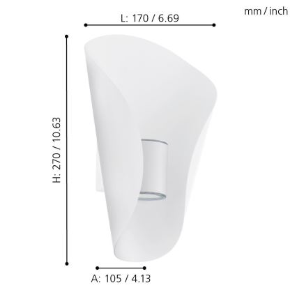 Eglo - Illuminazione LED da esterno 2xLED/2,5W/230V