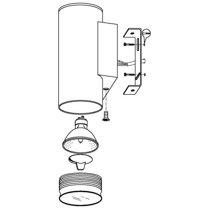 Eglo - Illuminazione LED da esterno 1xGU10/3W/230V