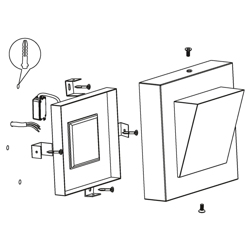 Eglo 94114 - lampada da esterno GALARY 1 a LED/3,7W/230V IP44