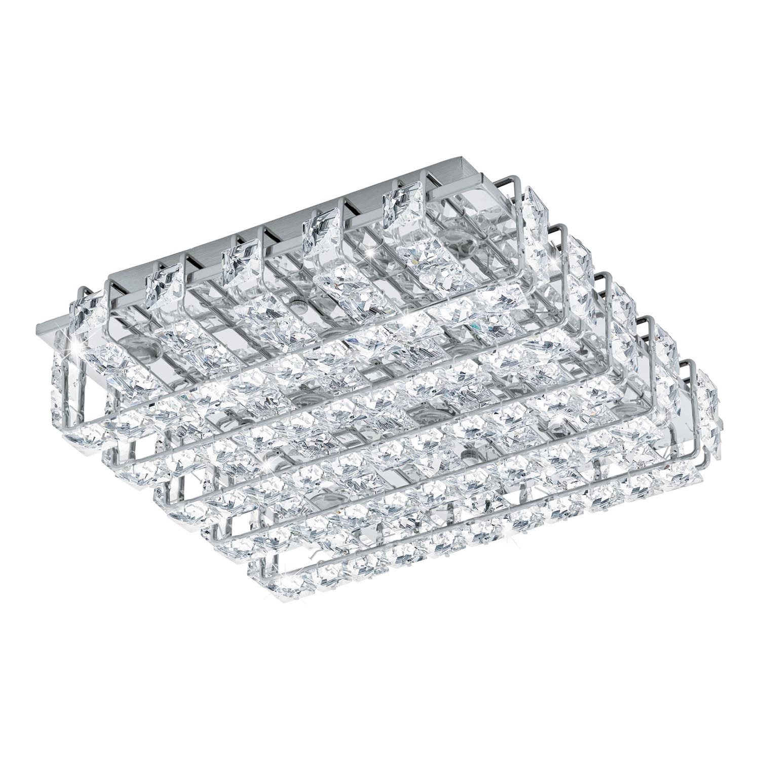 Eglo 94313 plafoniera led di cristallo lonzaso 8xled/3,3w/230v ... Piccole plafoniere led