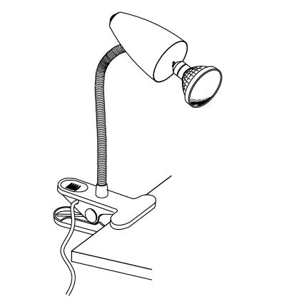 Eglo - Lampada LED con morsetto 1xGU10-LED/3W/230V