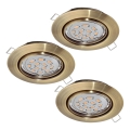 Eglo 94409 - SET 3x faretti LED da incasso PENETO 1xGU10-LED/5W/230V