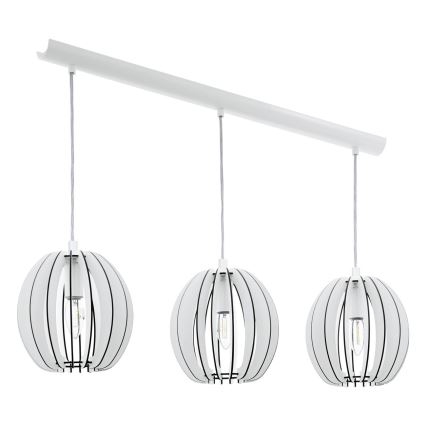 Eglo 94444 - Lampadario COSSANO 3xE14/40W/230V