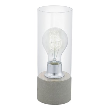 Eglo 94549 - Lampada da tavolo TORVISCO 1xE27/60W/230V grigio