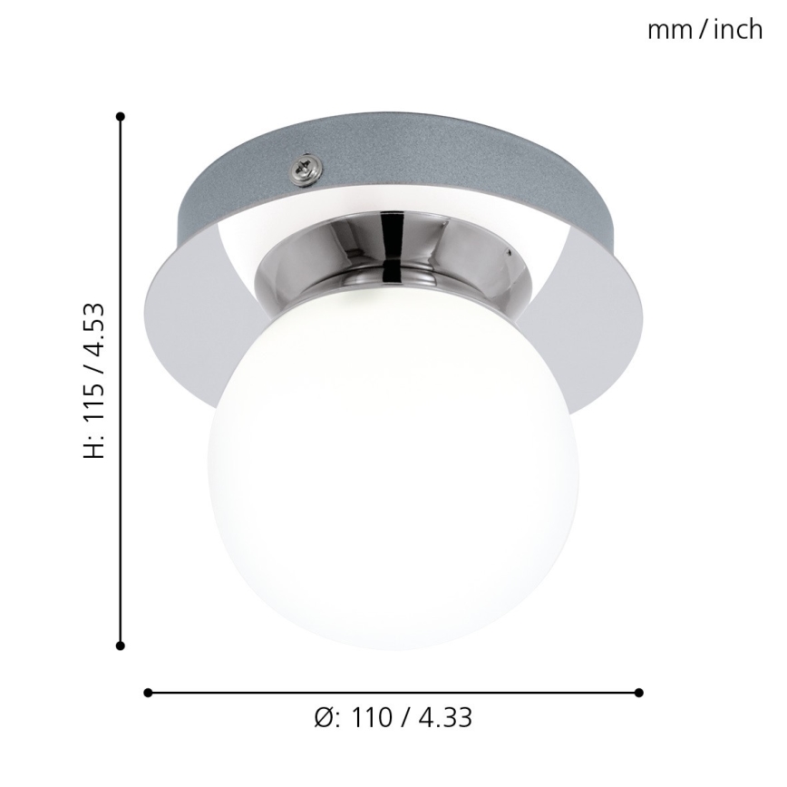 Eglo - Lampada da bagno a LED LED/3,3W/230V IP44