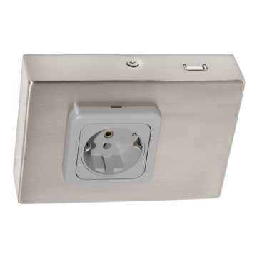 Eglo 94664 - Presa sottopensile SCHUKO con porta USB TAXANO