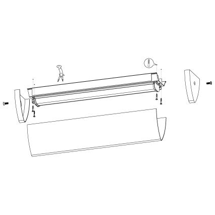 Eglo - Lampada LED da bagno 1xLED/16W/230V