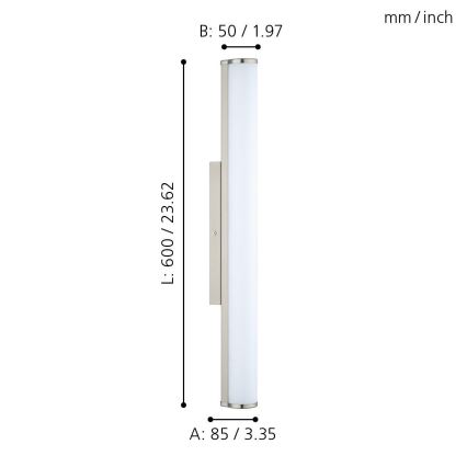 Eglo - Lampada LED da bagno 1xLED/16W/230V IP44