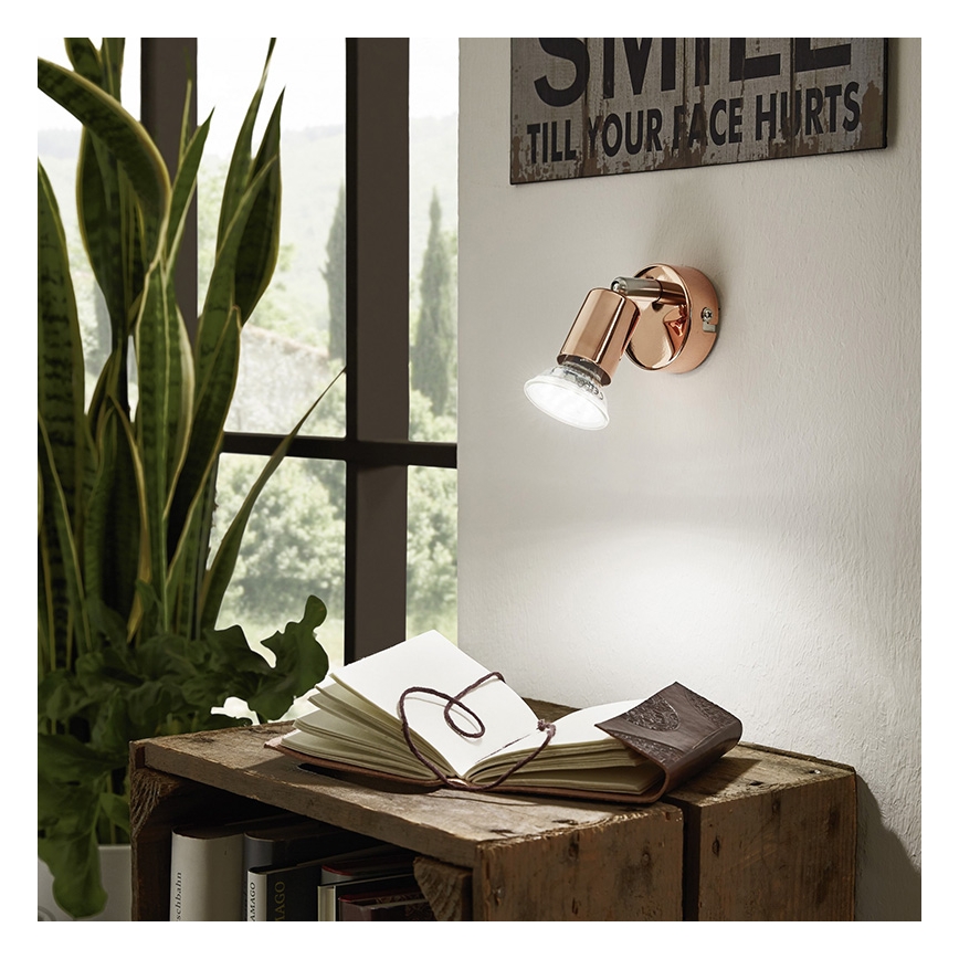 Eglo 94772 - Faretto LED BUZZ-COPPER 1xGU10/3W/230V