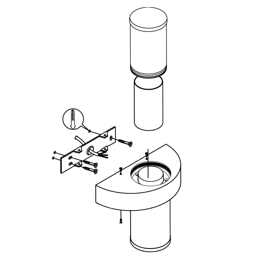 Eglo - Applique da esterno 2xLED/3,7W/230V IP44