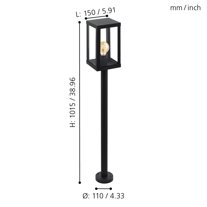 Eglo - Lampada da esterno 1xE27/60W/230V