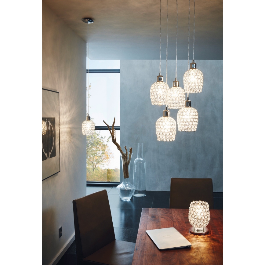 Eglo 94898 - Lampadario sospeso a cavo BONARES 1 5xE27/60W/230V