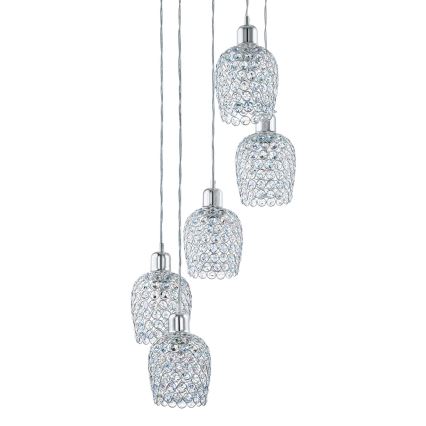 Eglo 94898 - Lampadario sospeso a cavo BONARES 1 5xE27/60W/230V