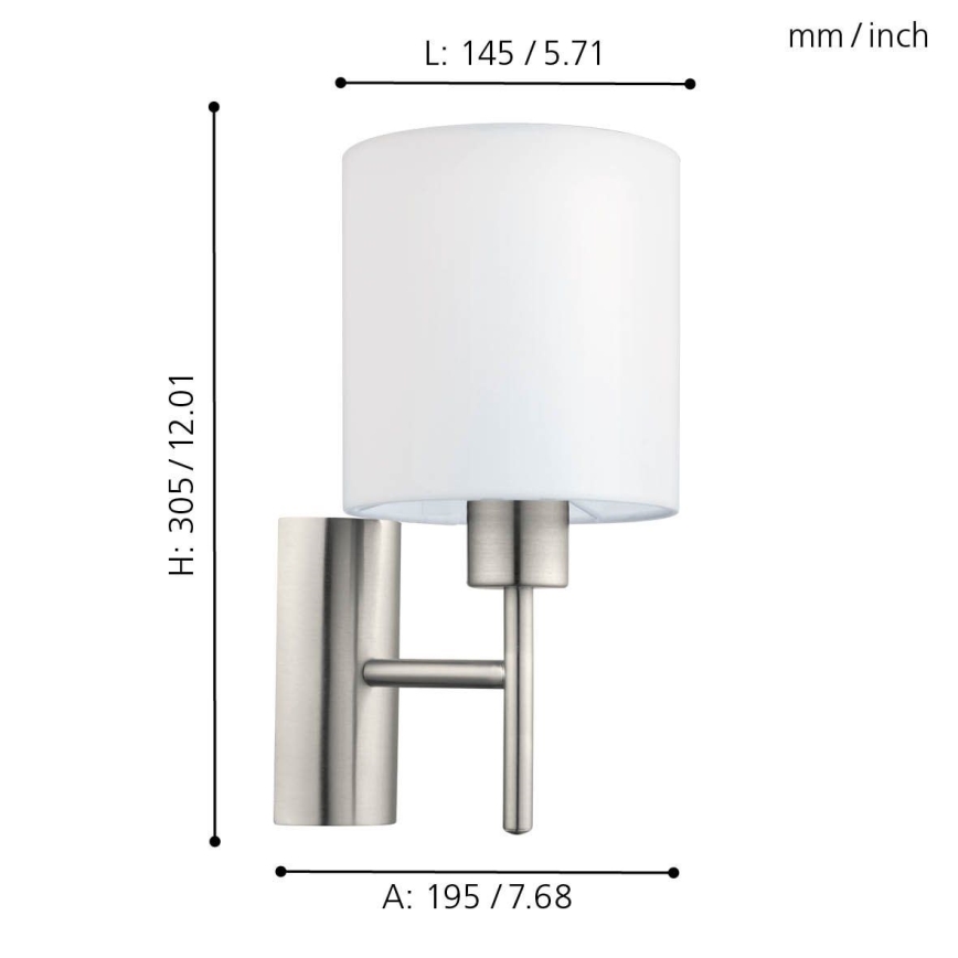 Eglo - Applique 1xE27/60W/230V